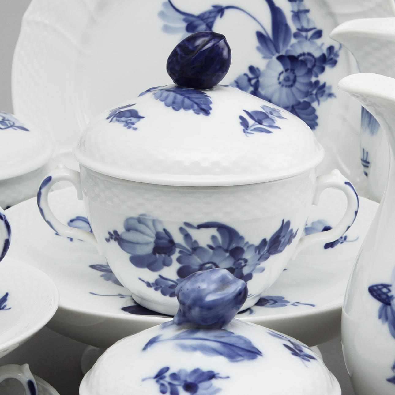 SERVIS, 31 delar, "Blå blomst", Royal Copenhagen.