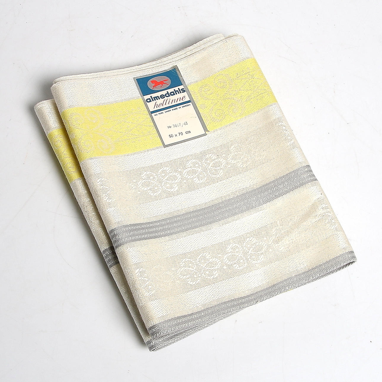 KÖKSHANDDUKAR, 6 st, hellinne, Borås Väveri, 1900-talets första hälft.