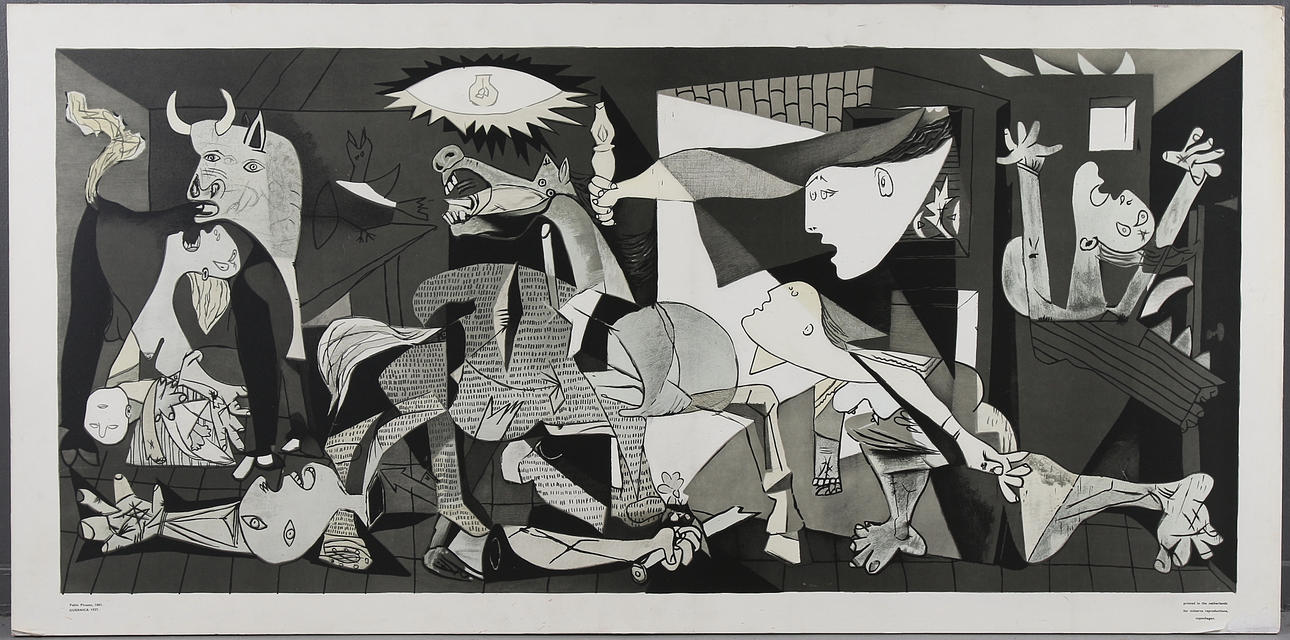 PABLO PICASSO. efter, tryck uppfordrad på pannå, Minerva Reproduction, Köpenhamn. 1960-tal.