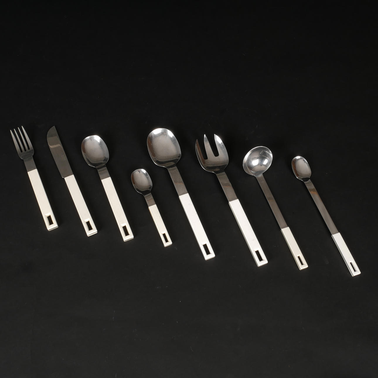 SIGNE PERSSON-MELIN. Cutlery, 28 pieces, stainless steel/plastic