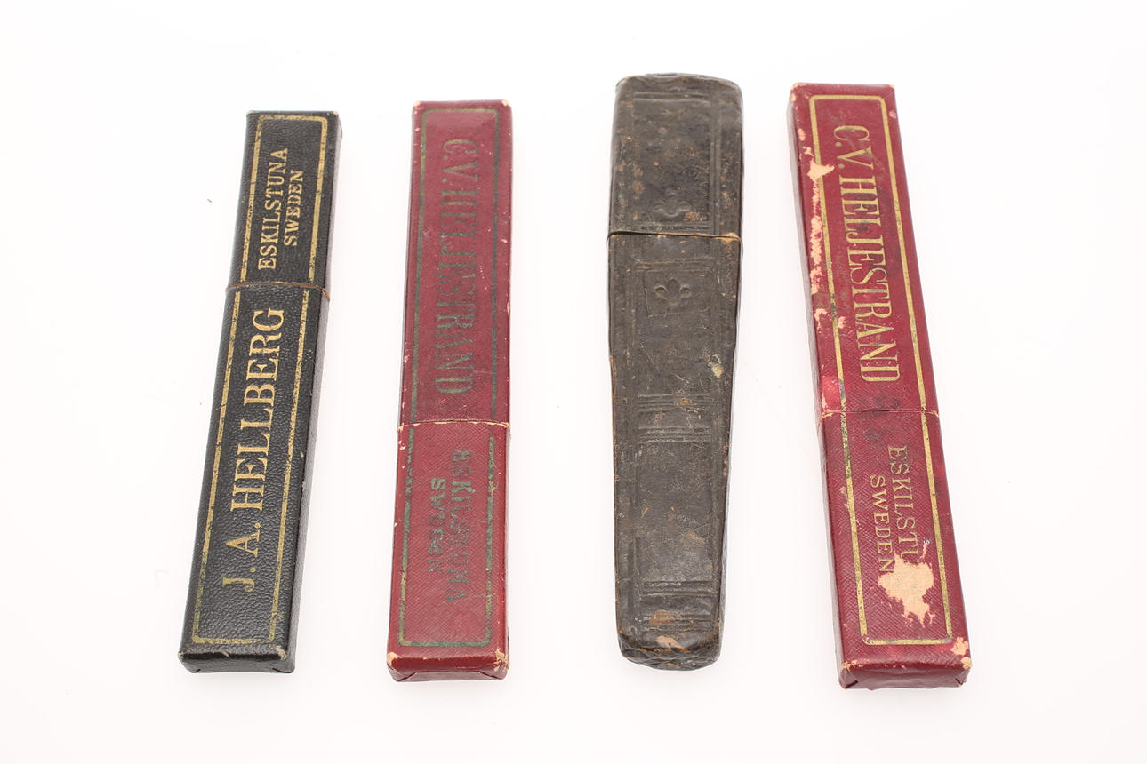 RAKKNIVAR, 4 stycken, Eskilstuna, Gerber, SChrade USA.