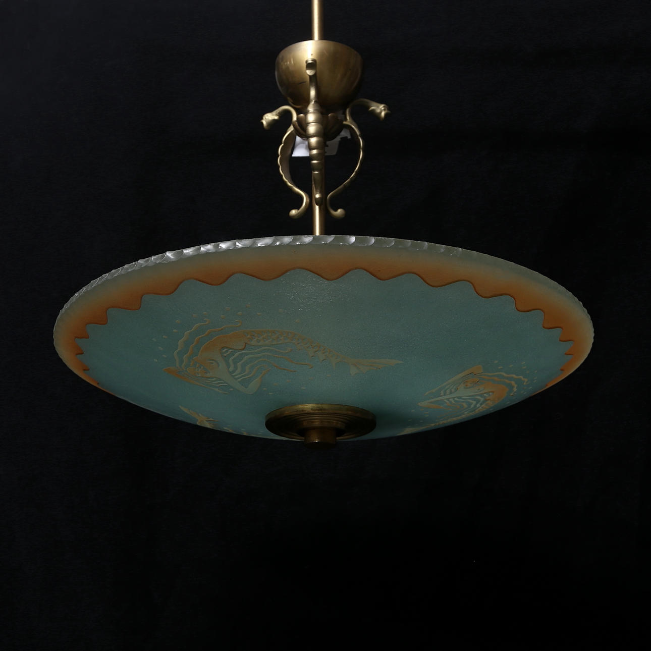 PLAFOND, glas, 1930/40-tal, höjd ca. 50 cm.