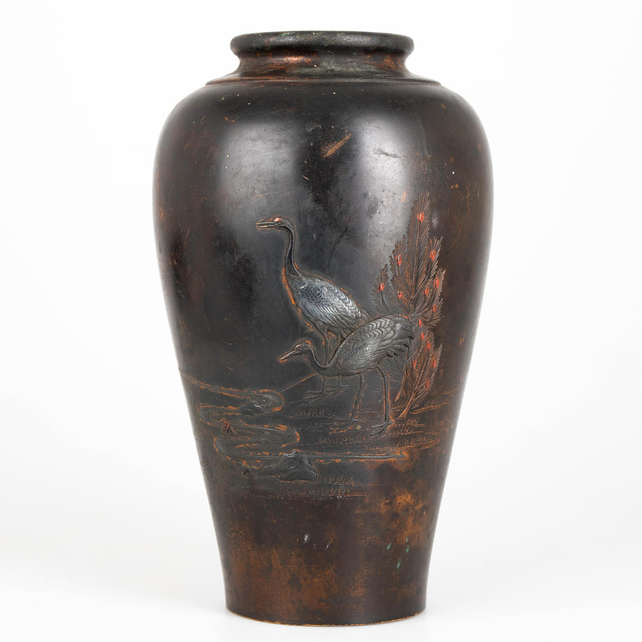 Jarrón de bronce, Heian'nan-do, Corea, 1910-1945.