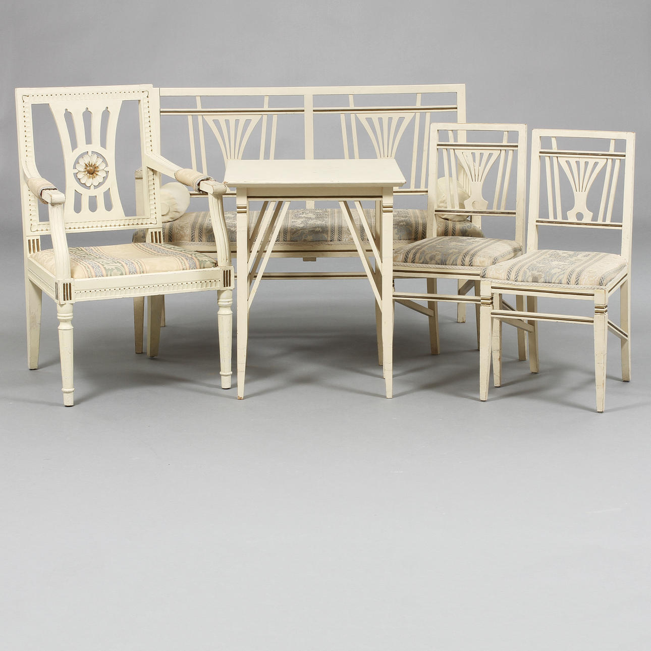 SALONGSMÖBEL, 5 delar, 1900-tal.