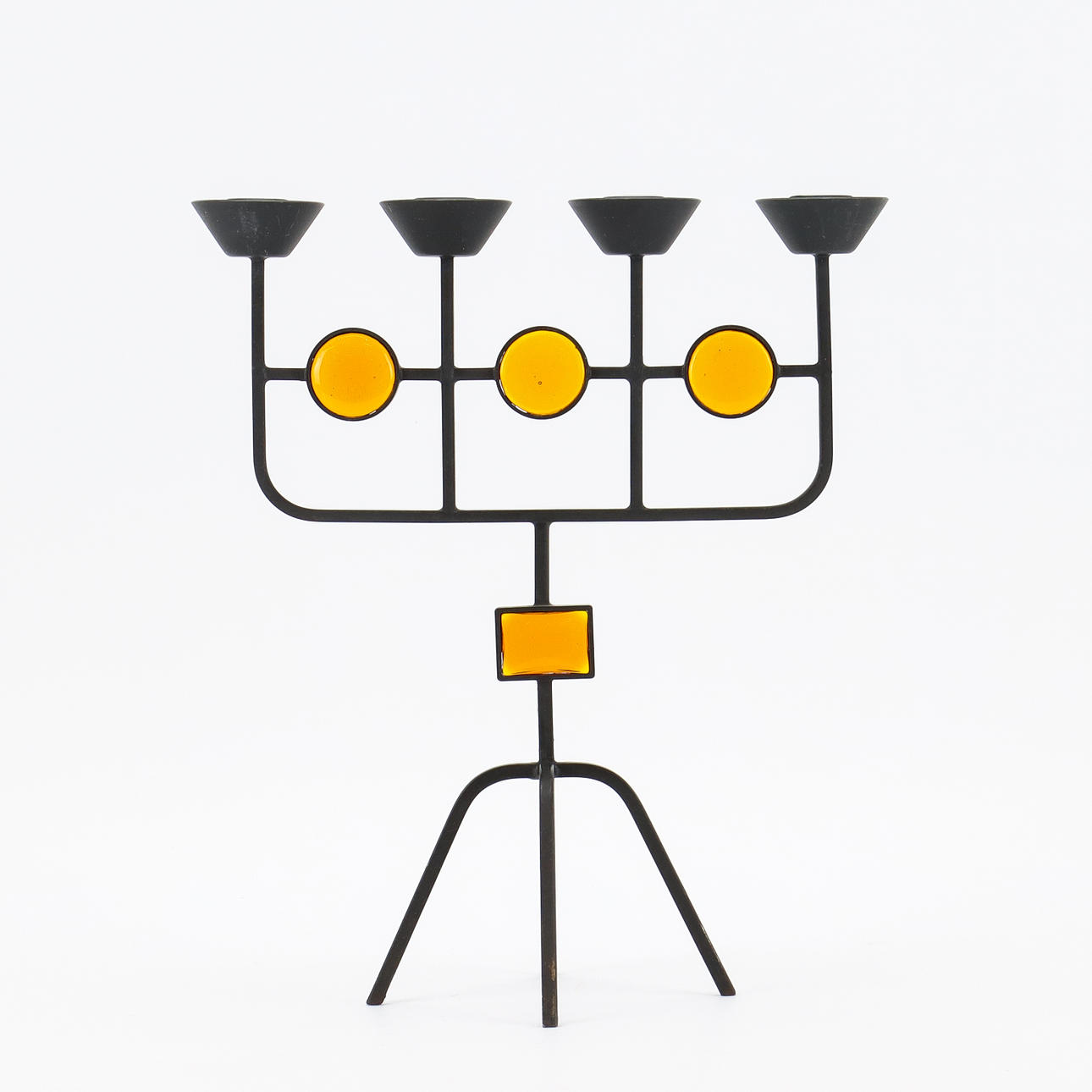 LJUSSTAKE smide och glas.