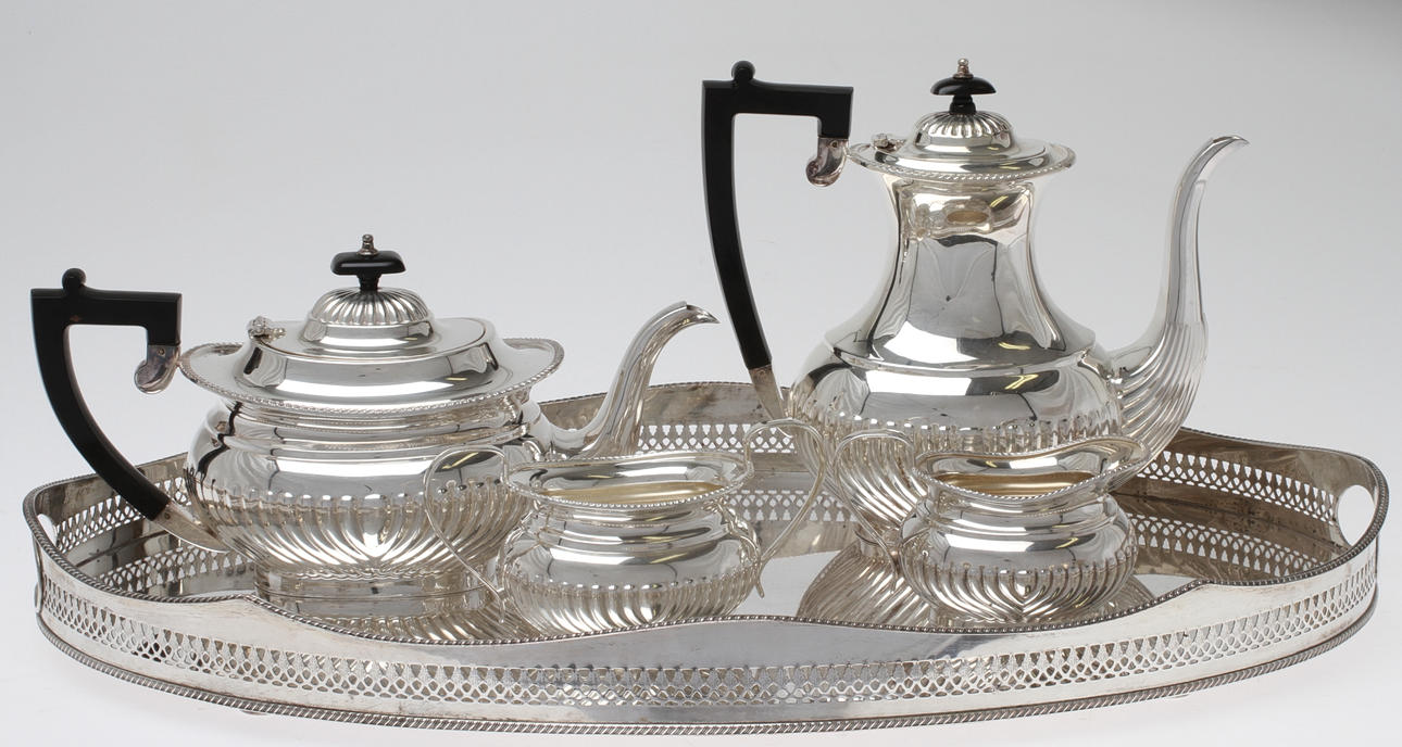 PARTI NYSILVER, 5 delar, 1900-tal.