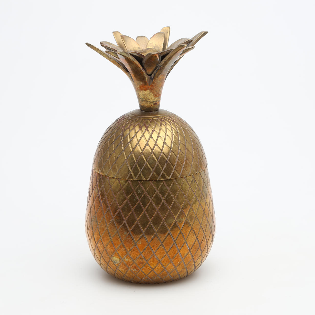 ISHINK/LJUSSTAKE i form av ananas, mässing.