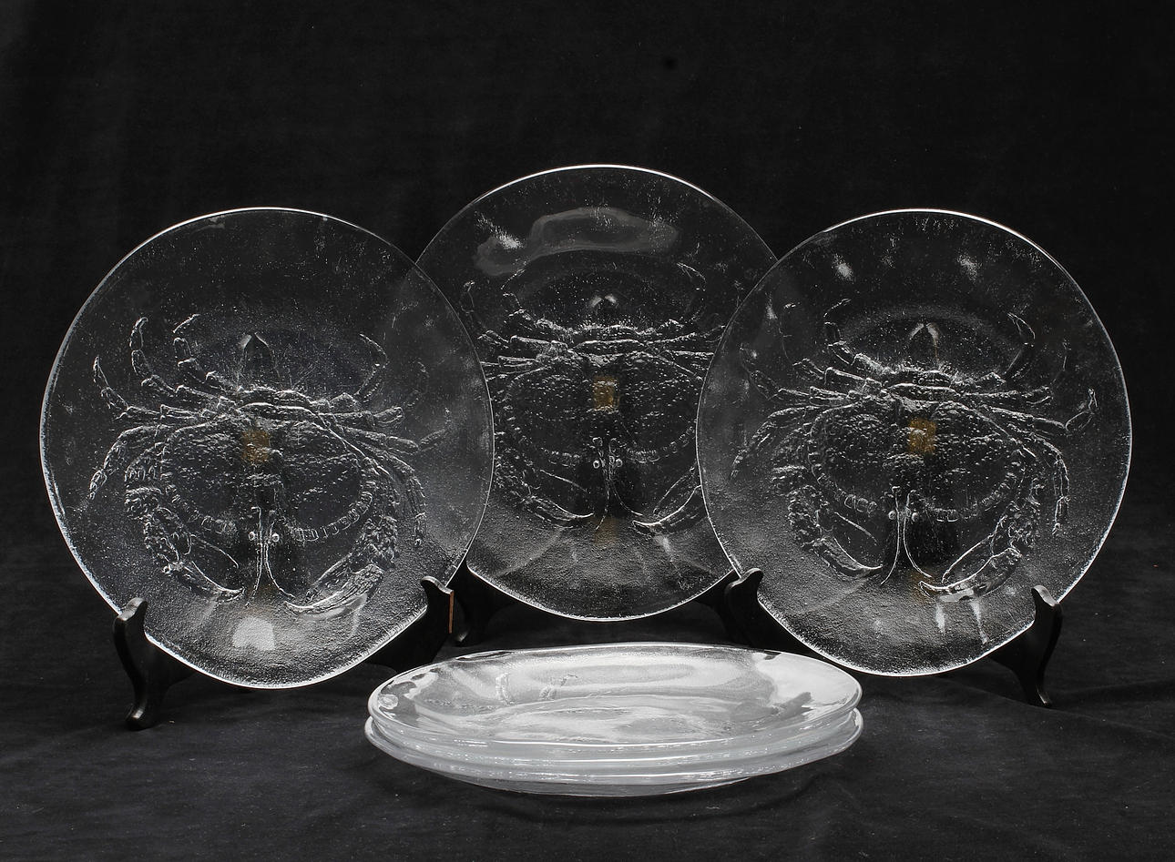 SKALDJURSTALLRIKAR, 6 st. "Marina", Göran Wärff, Kosta Boda.