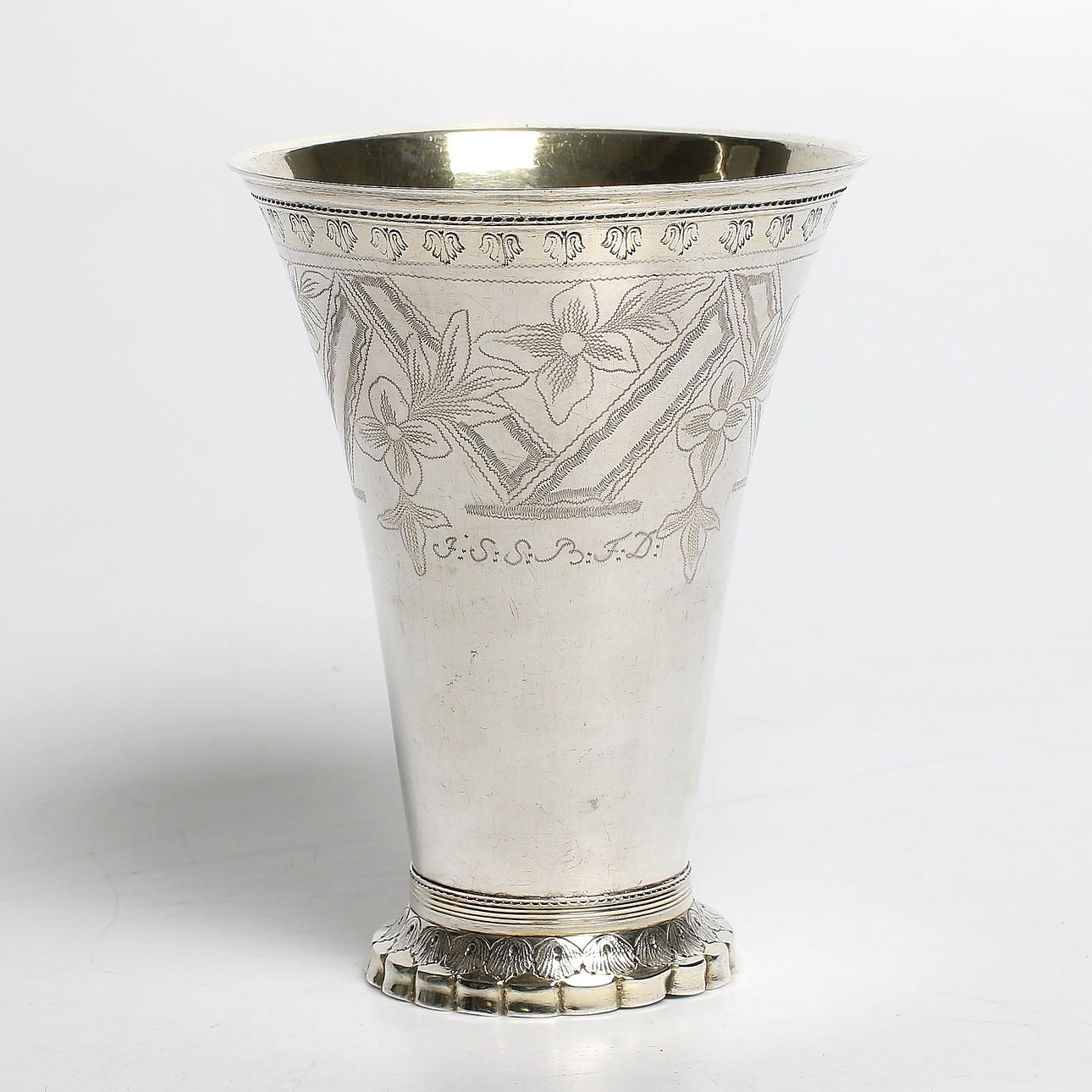 POKAL, silver, Hans Langberg, Söderhamn, 1795. Vikt 258 gram.