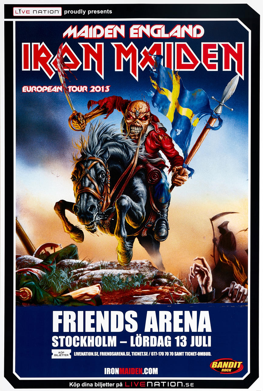 IRON MAIDEN, 2 konserttilevyä, Ruotsi 2006 & 2013.