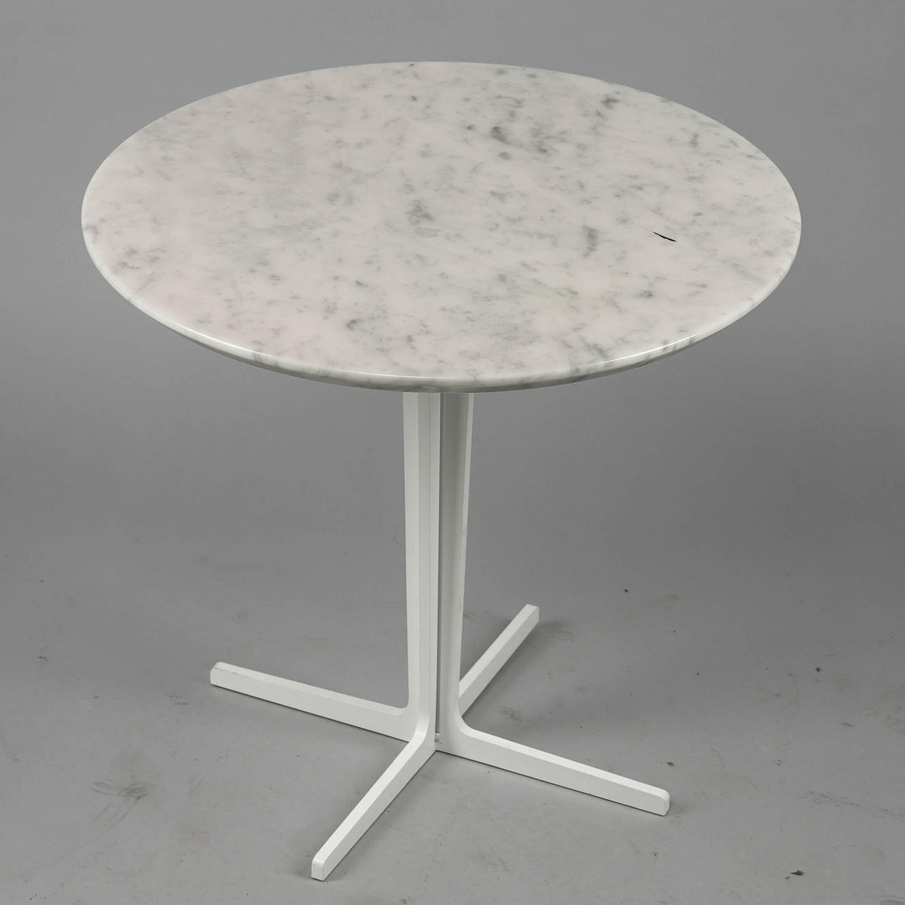 A side table, marble/metal, contemporary.
