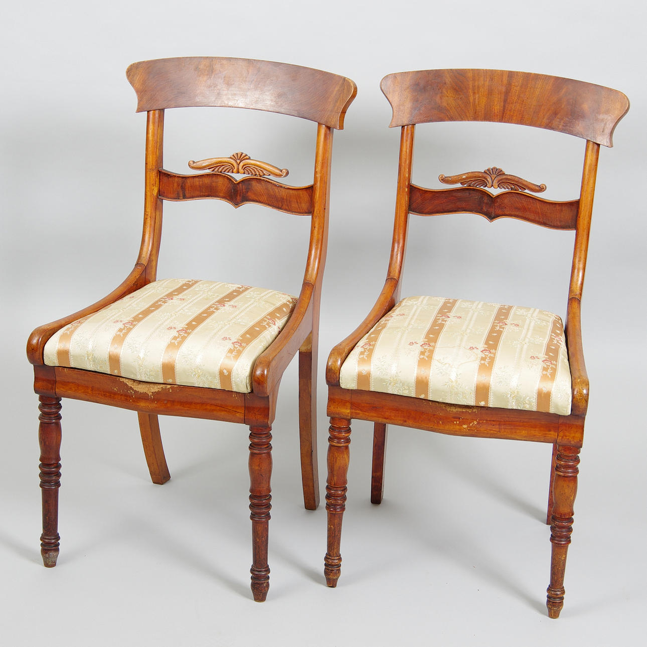 STOLAR, 1 par, mahogny, senempire.