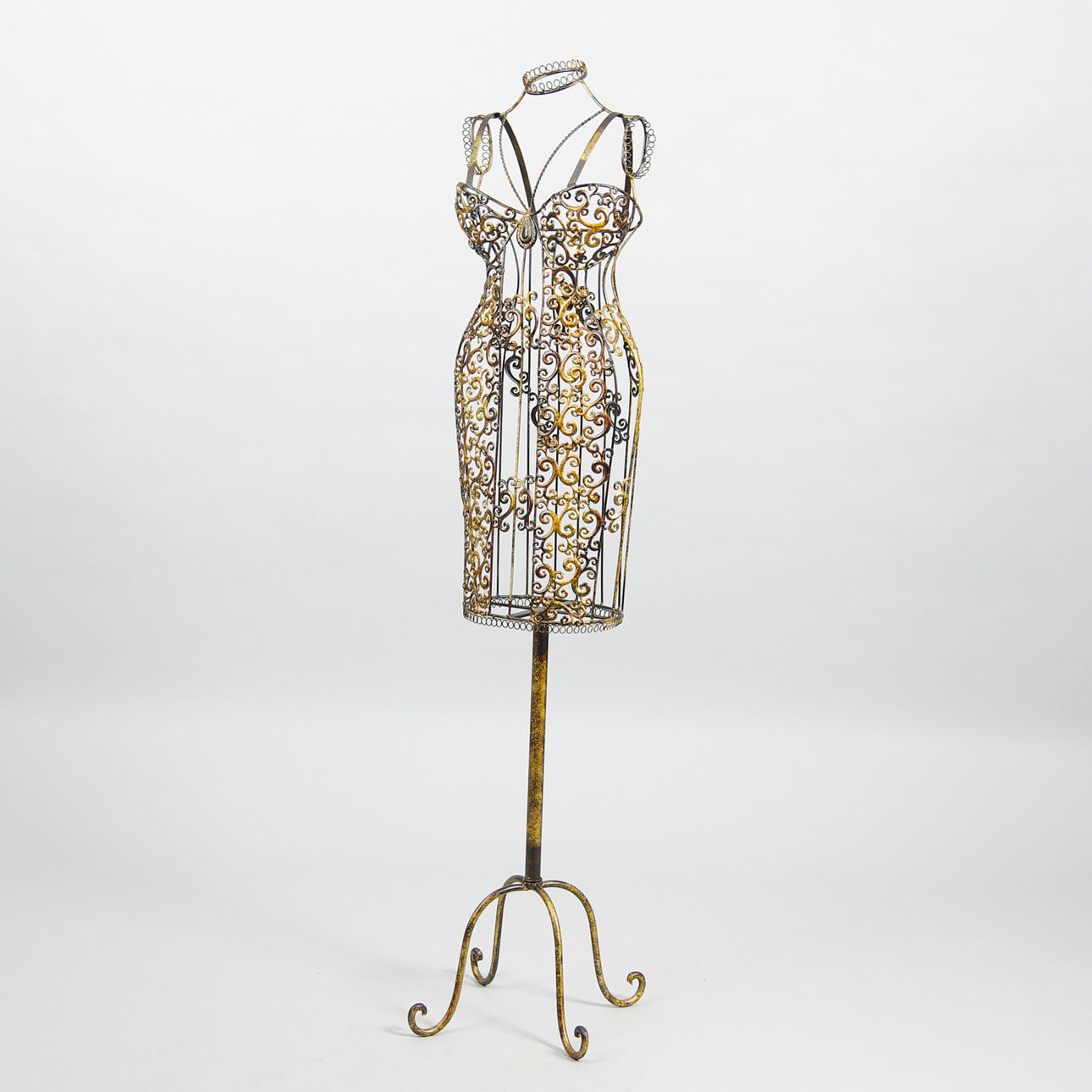 SKYLTDOCKA, bronserad smide, samtida.