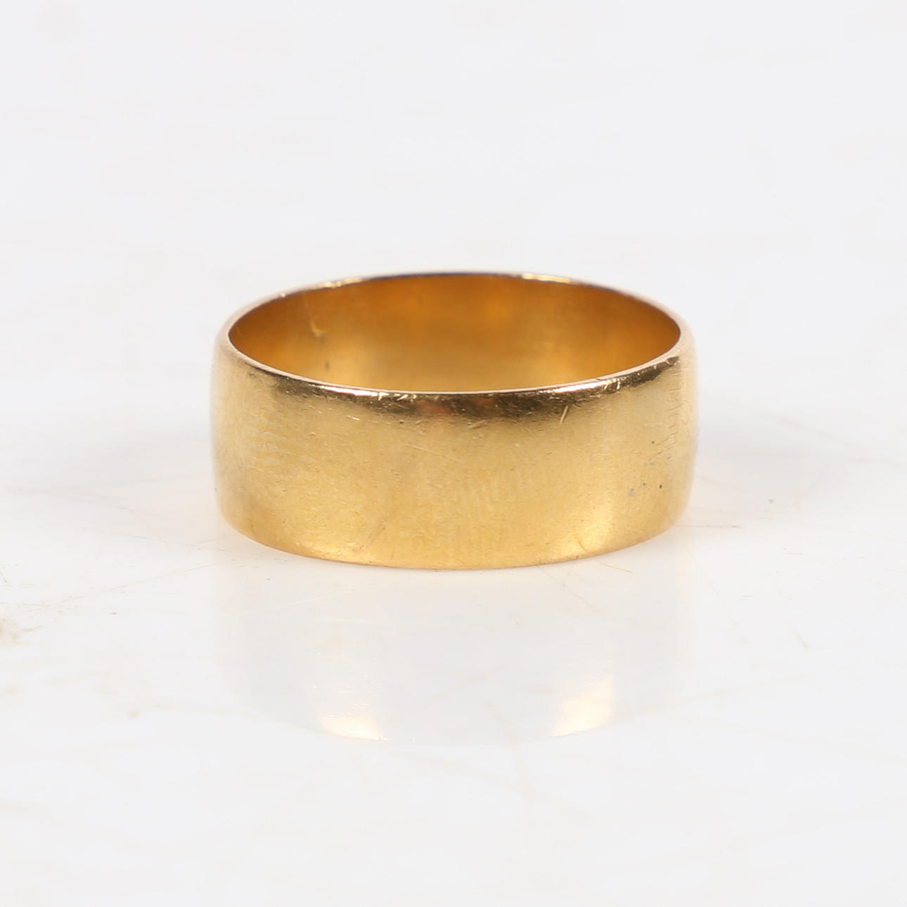 GUL METALL VANLIG VIGSELRING.