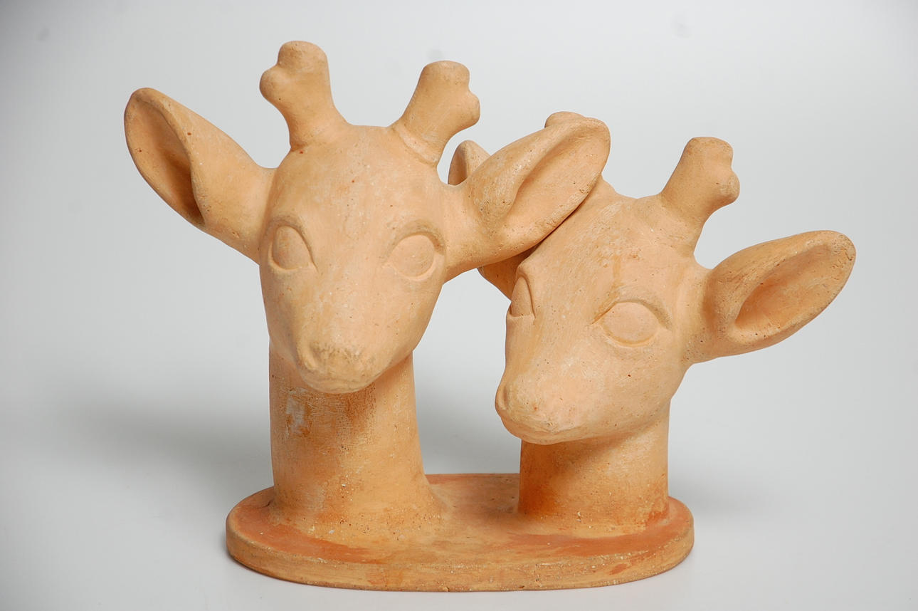 SKULPTUR, terrakotta, signerad Björkeröd -69.