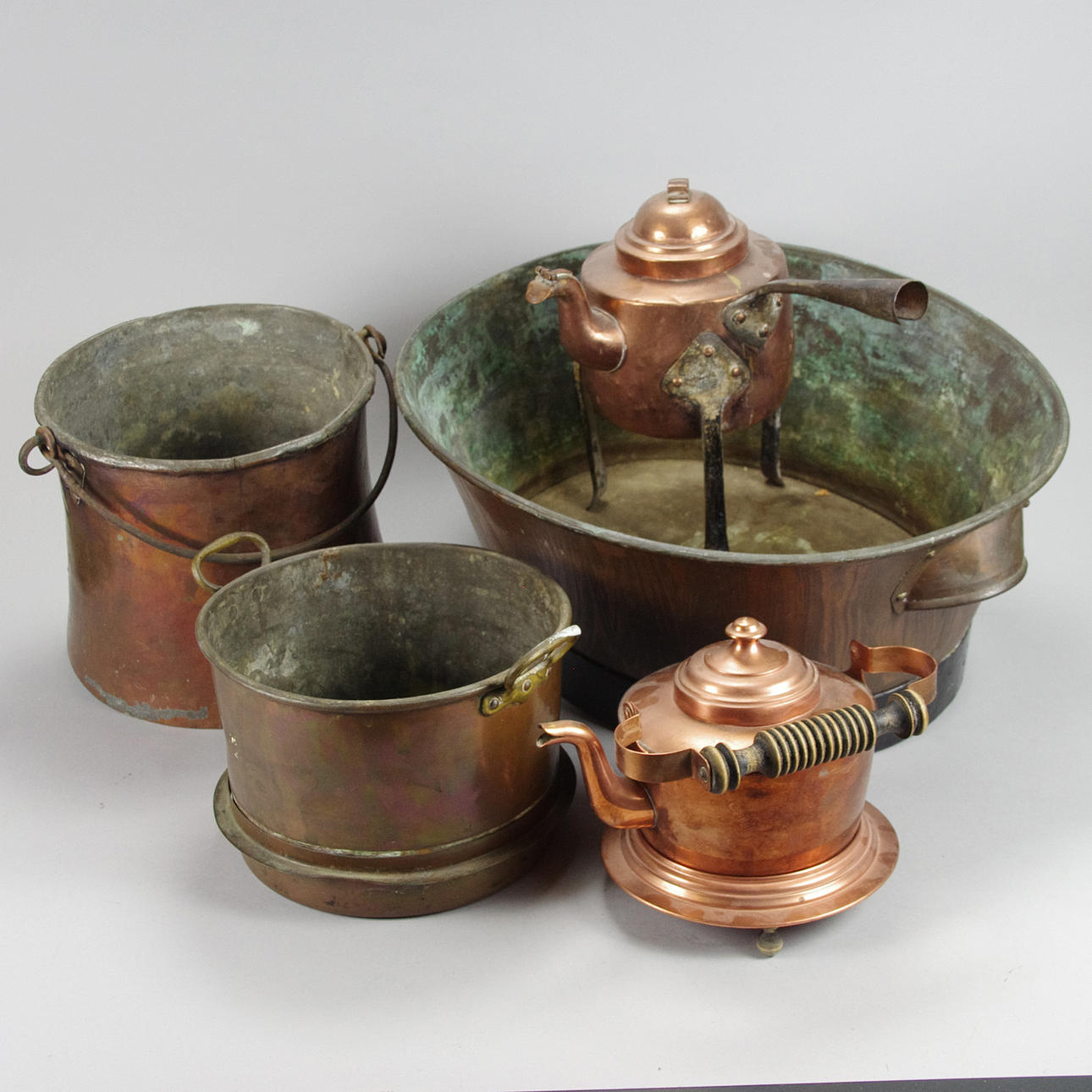 KITTLAR, GRYTA M.M., koppar, 1800/1900-tal.