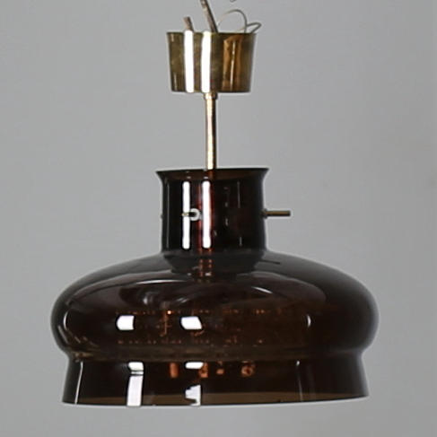 CARL FAGERLUND. Taklampa glas, Orrefors, 1960-tal.