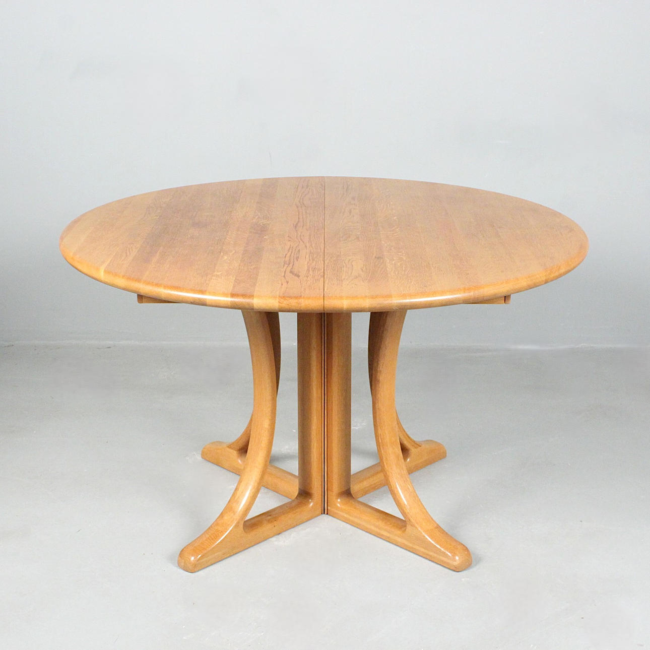 NIELS KOEFOED for HORNSLET. Attributed. Expandable dining table, oak, Denmark, 1960s.