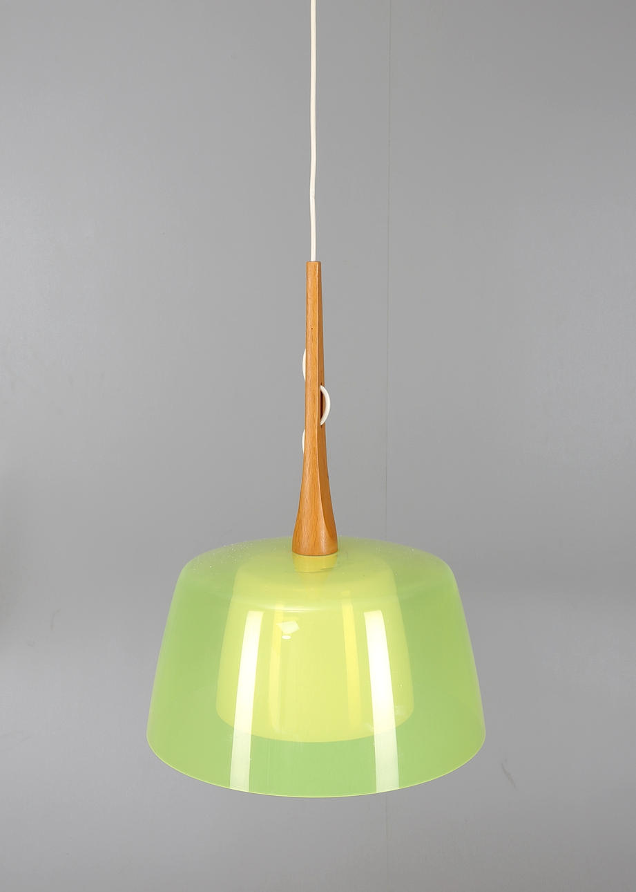 TAKLAMPA, ek och glas, 1900-tal.