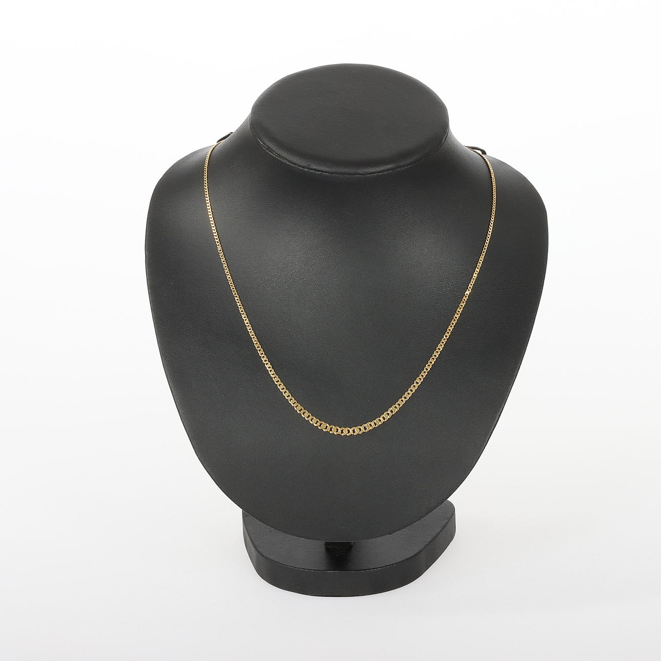 HALSKEDJA, 18K guld, doserad s-länk.