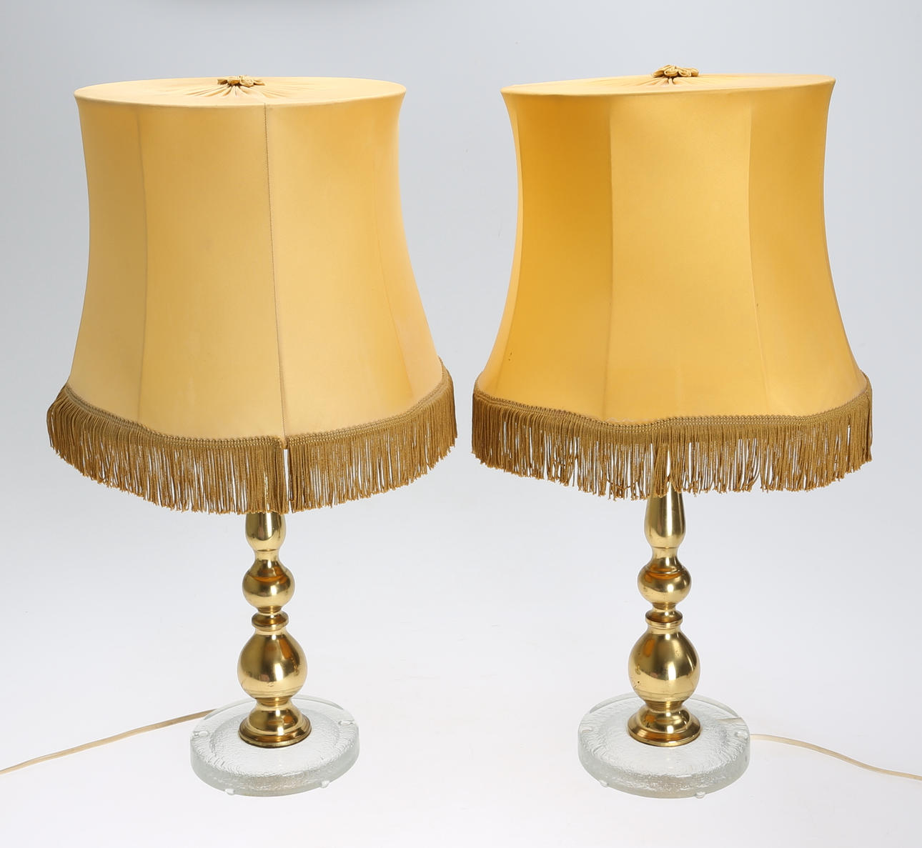 BORDSLAMPOR, 1 par, 1900-talets mitt.