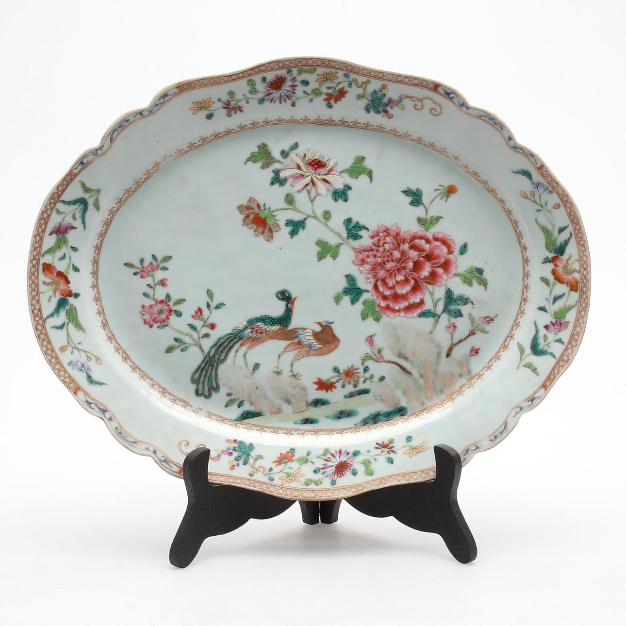 UPPLÄGGNINGSFAT/TERRINFAT, porslin, Qianlong, Kina.