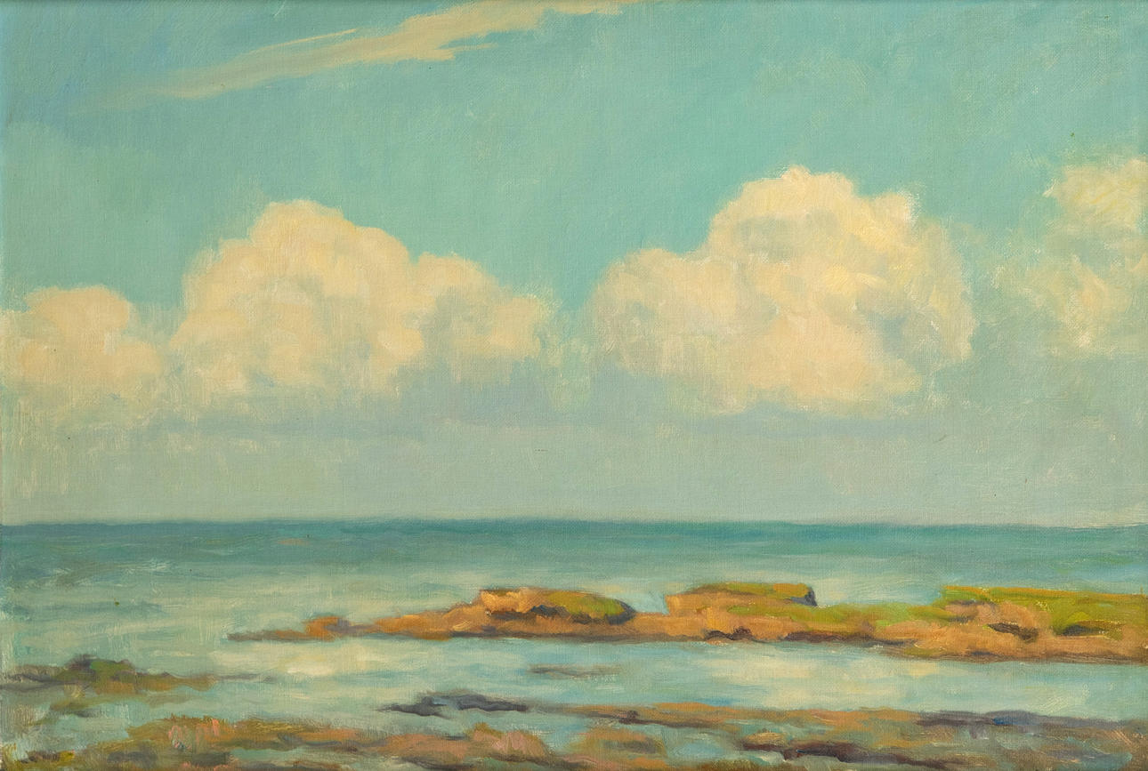 ALBERT JOHANNSEN (1890-1975). Halligkante.