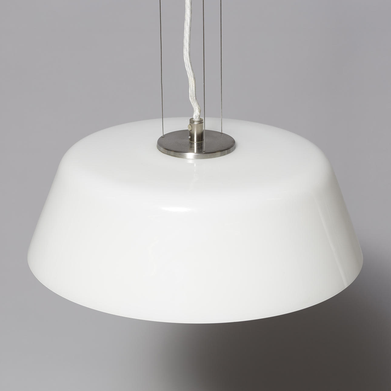 ARNE JACOBSEN. A pendant made of opal glass, “Stelling