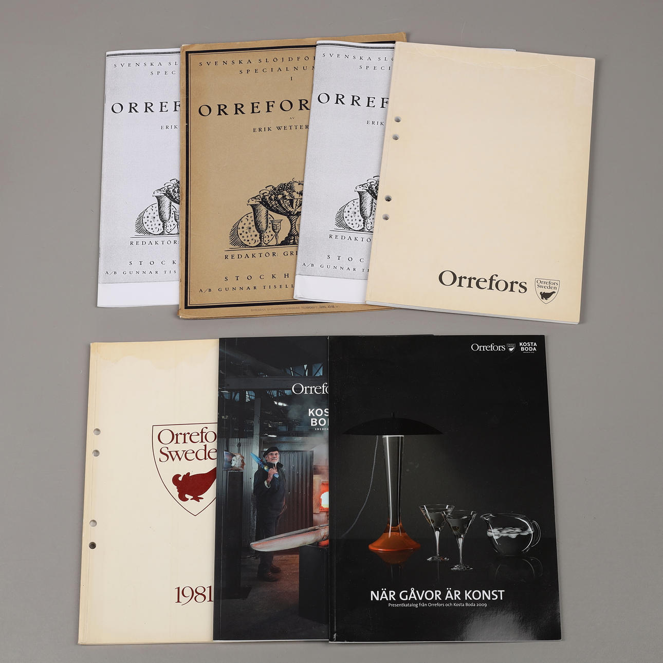 ORREFORS GLASBRUK, catalogues, 1900/2000s. Books, Maps & Manuscripts ...
