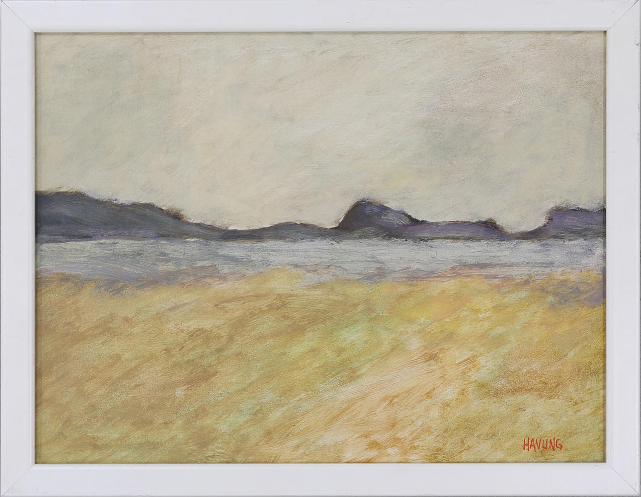 NILS-ERIK HAVUNG. Landskapsmotiv, olja på pannå, signerad.
