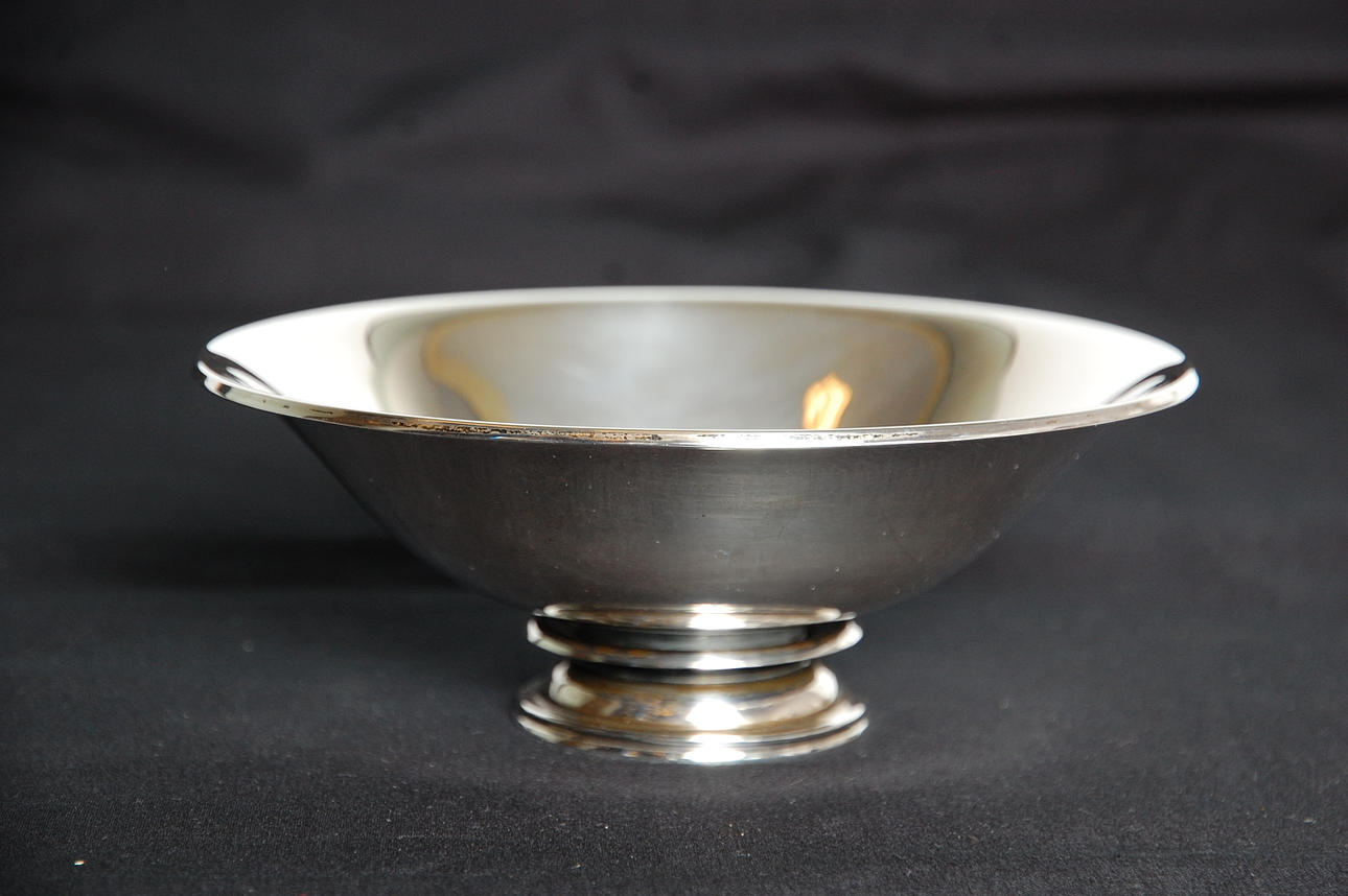 SKÅL, silver, stämplad Danmark 1955.