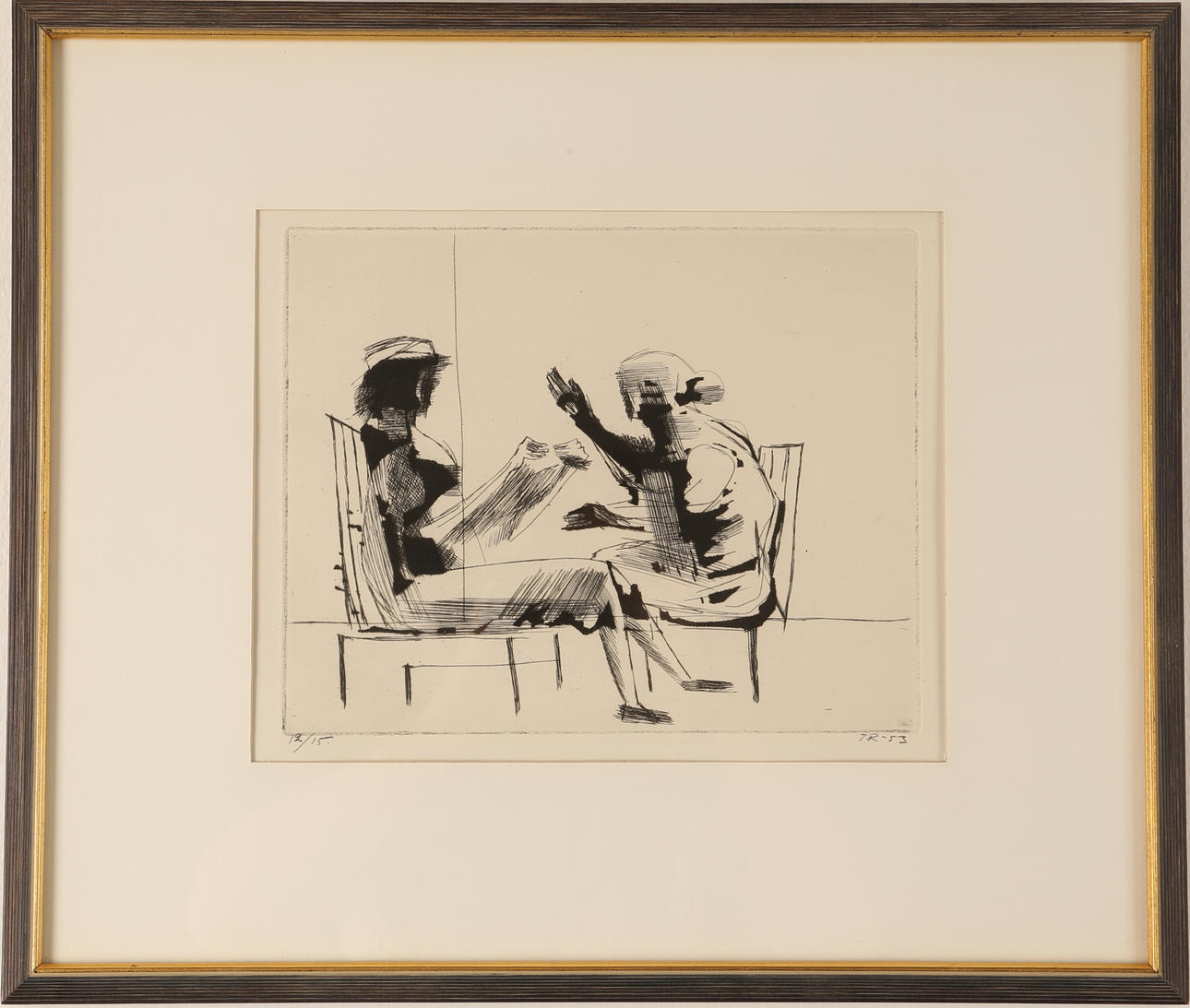 TORSTEN RENQVIST. Etsning signerad T.R -53, numrerad 12/5.