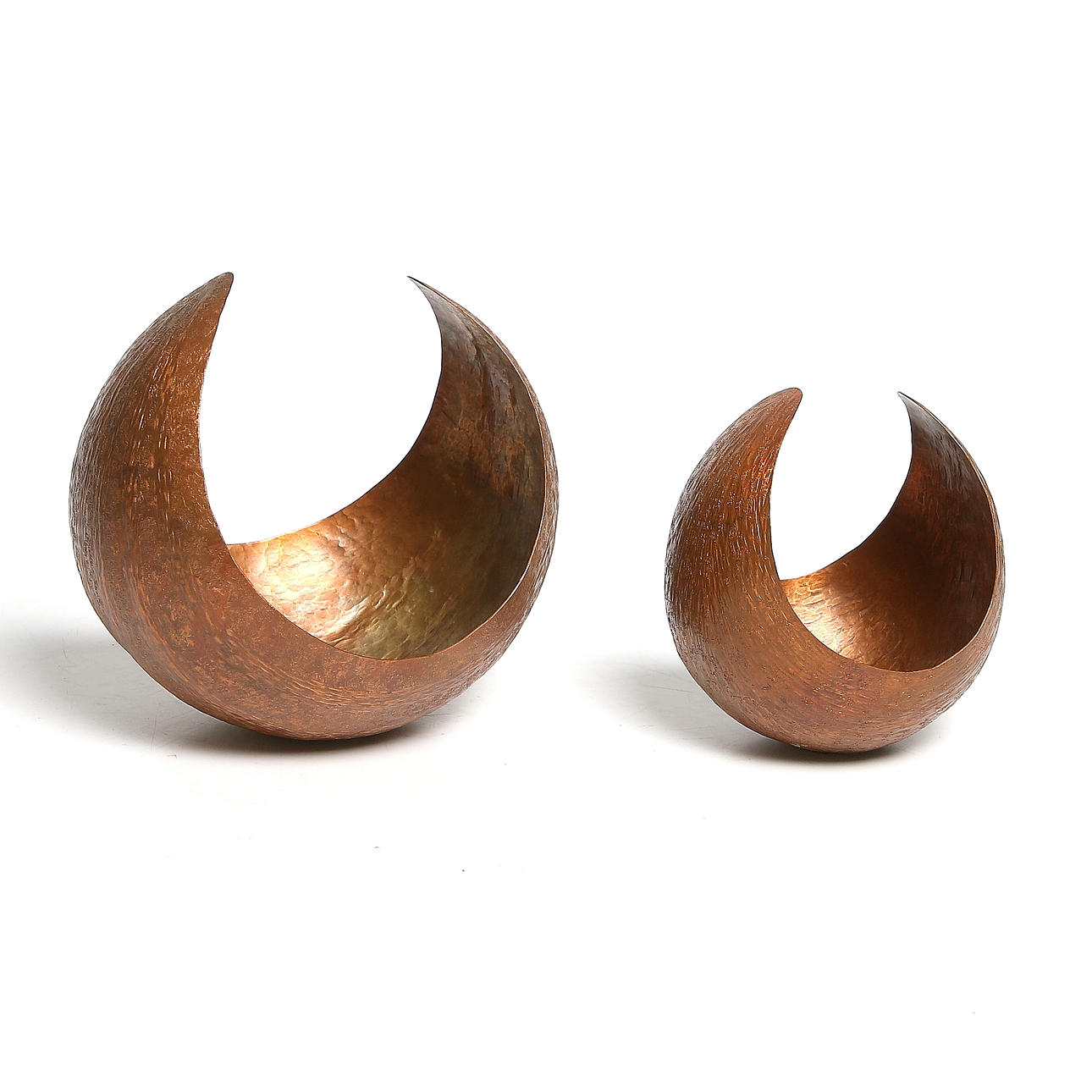 HARRY EKELUND. Skålar, 2 st, koppar. Stämplade 1965.