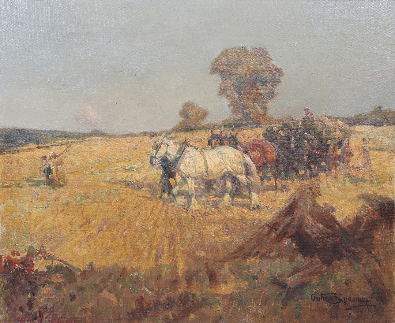 ARTHUR SPOONER (1873-1962). HARVEST TIME.
