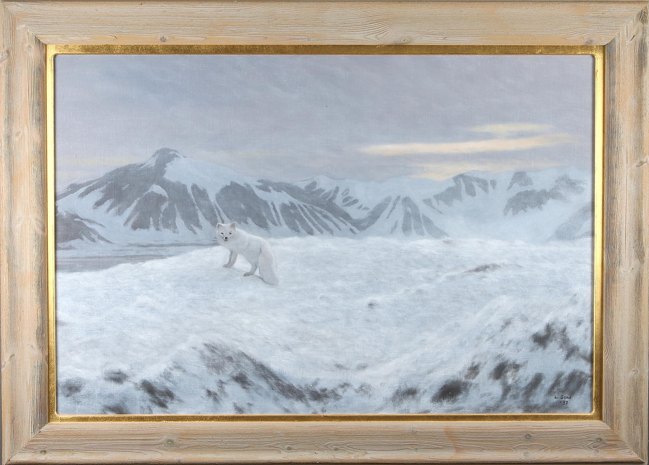 LENNART SAND. "Svalbard", olja på duk, signerad och daterad 97.