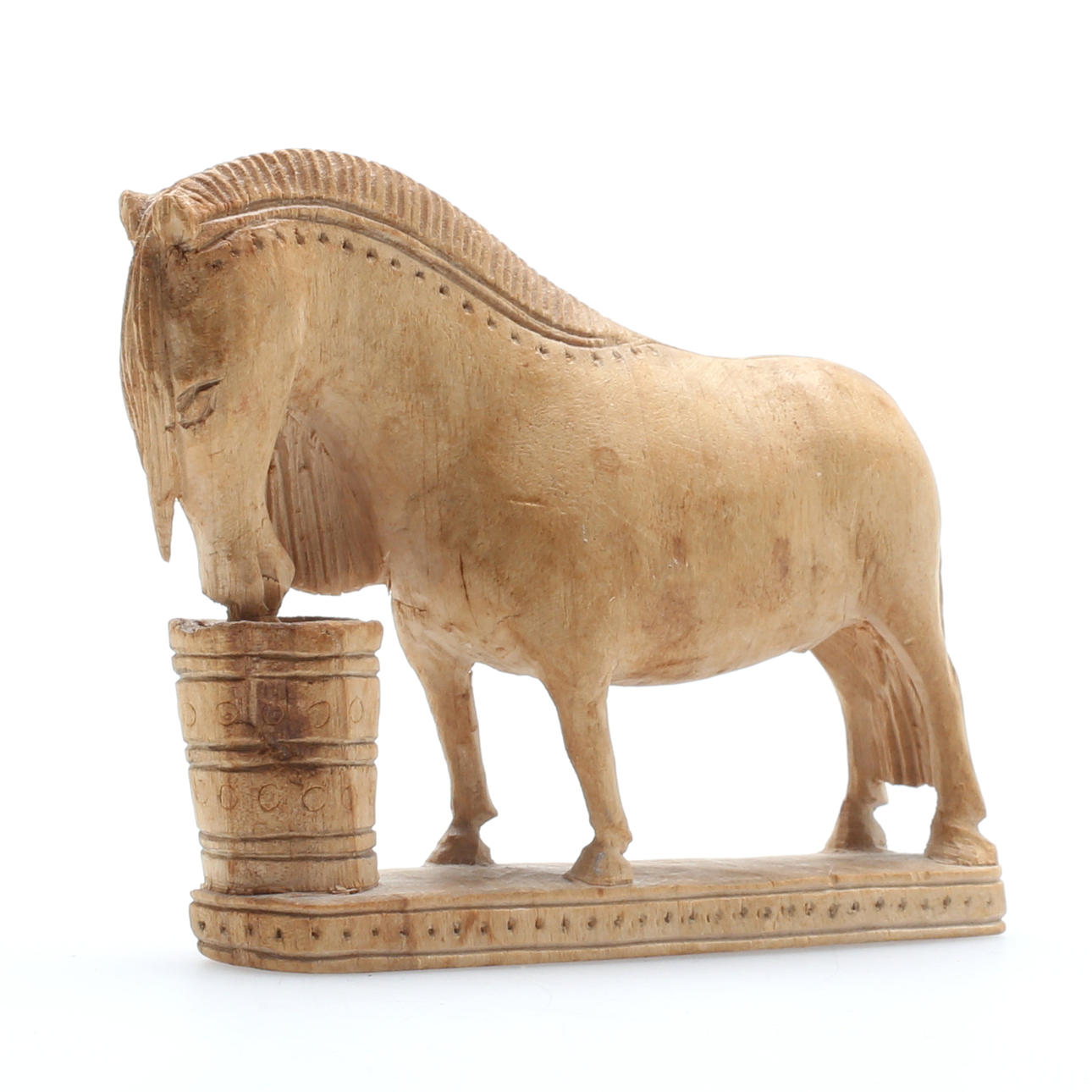 SKULPTUR, häst, Jemt-Olov Person, trä, signerad.