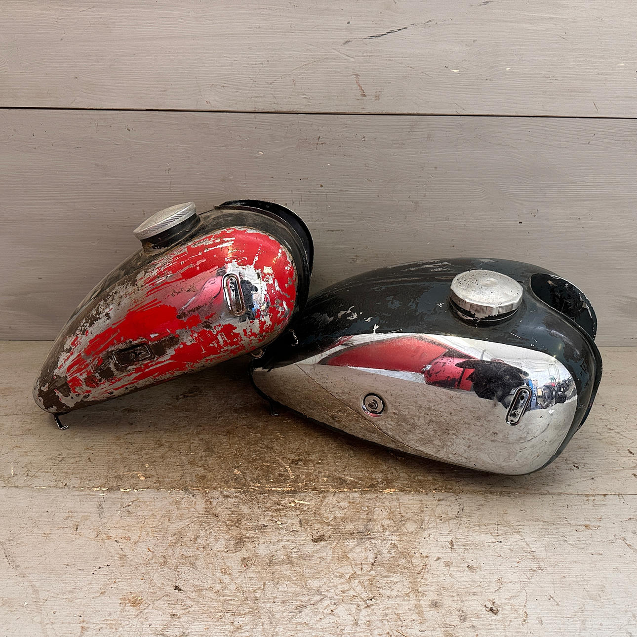 NSU MAX, parti tankar, 2 delar, 1950/60-tal, Tyskland. Fordon, Båtar ...