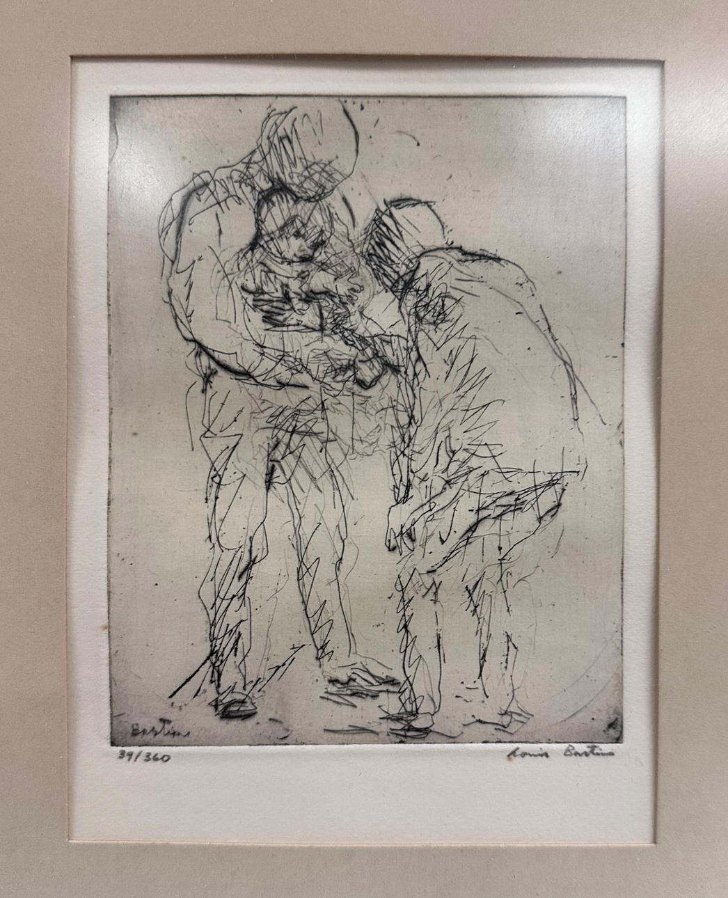 LOUIS BASTIN. Etching.