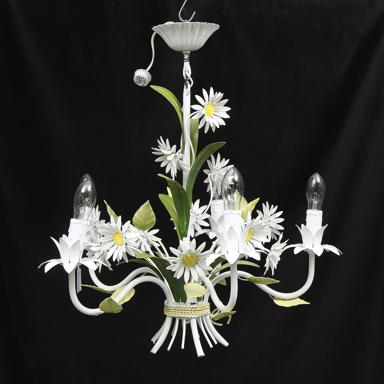 TAKLAMPA, metall, 1900-talets andra hälft, höjd 57 cm.