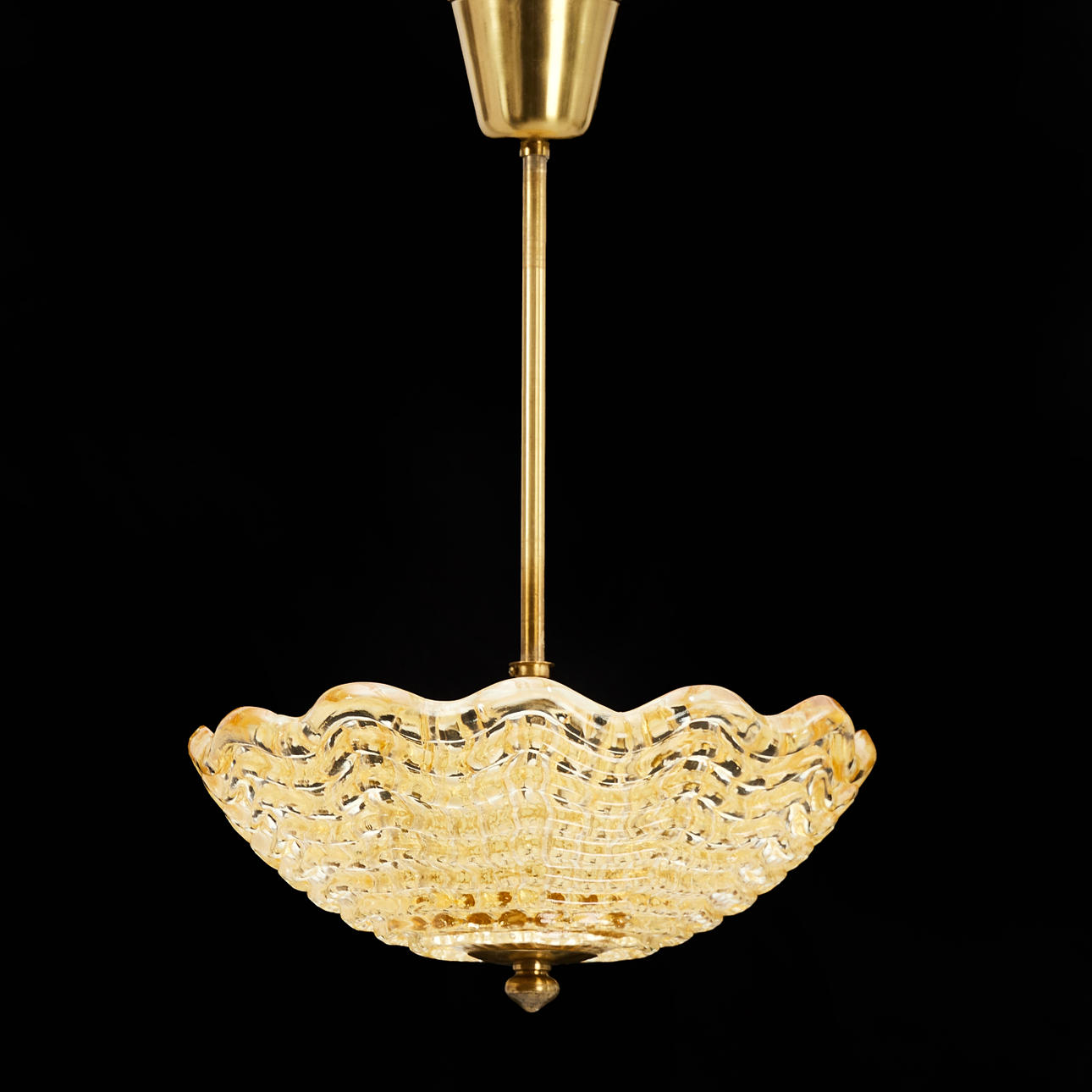 PLAFOND, Orrefors, 1900-talets mitt. 3 ljuspunkter.