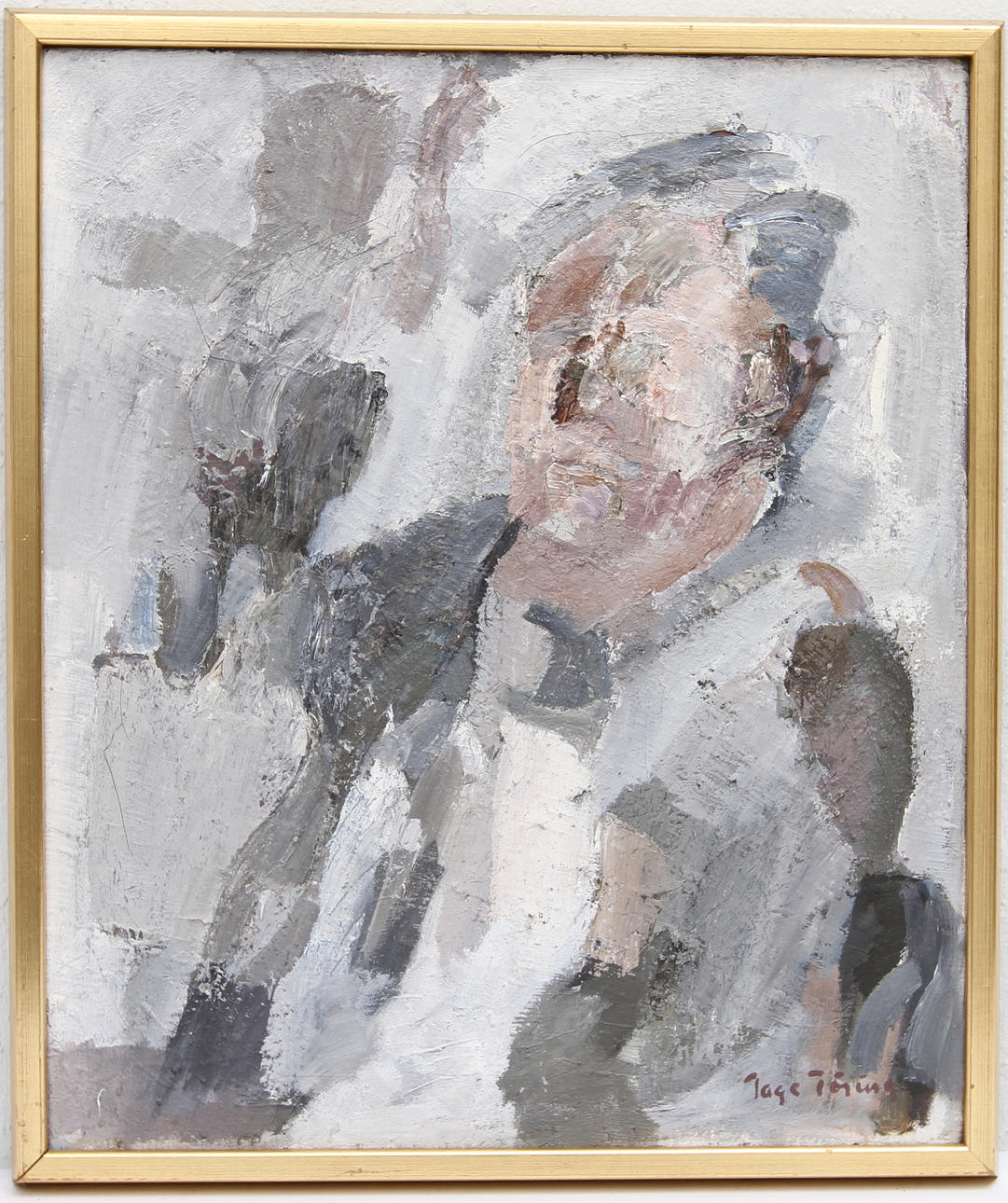 TAGE TÖRNING. Olja på duk, signerad.