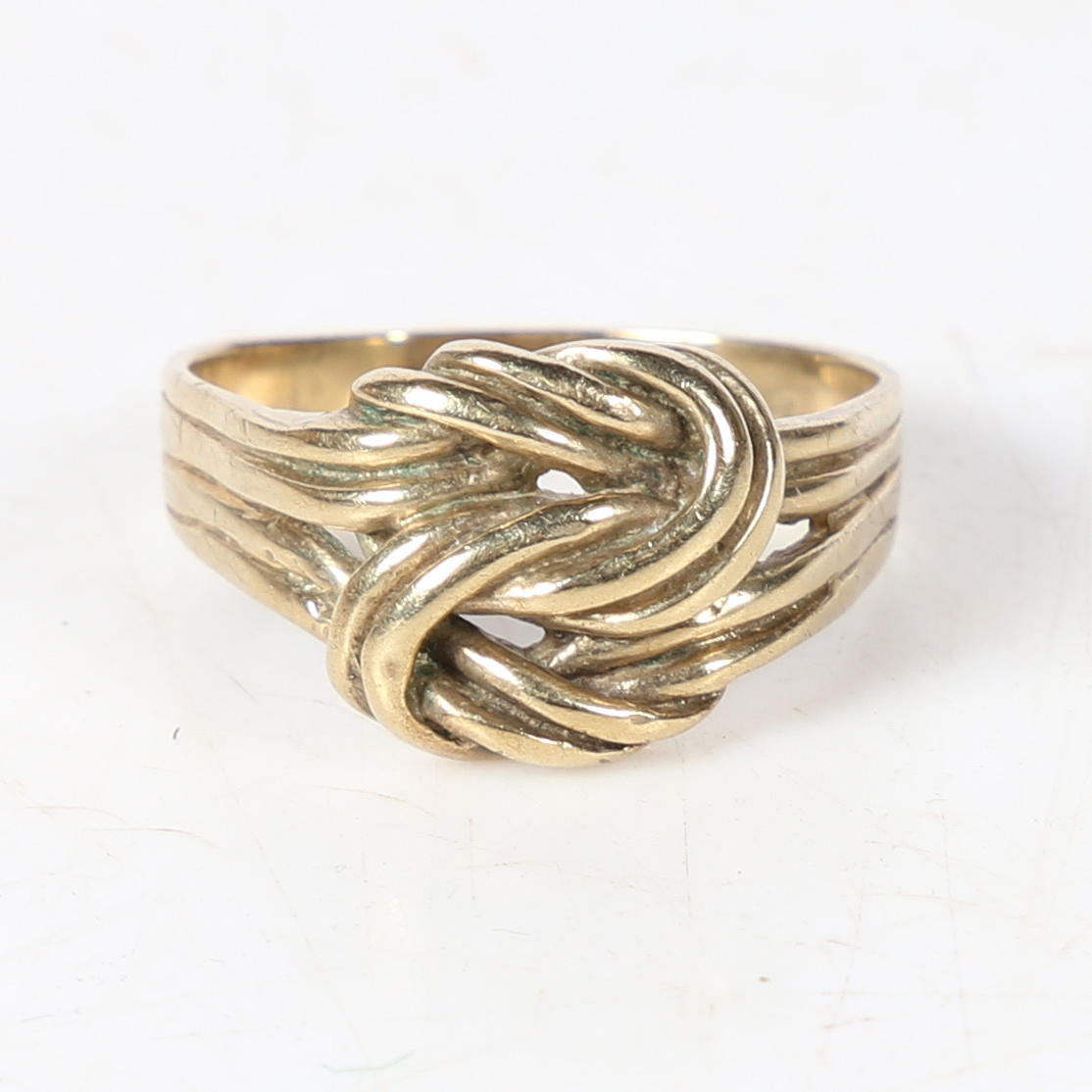 GUL METALL VINTAGE KNUTRING.