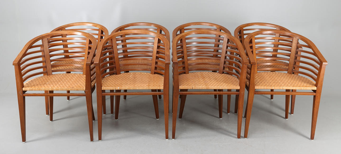 KARMSTOLAR, 8 stycken,design Karl Malmvall, IKEA,Stockholm.