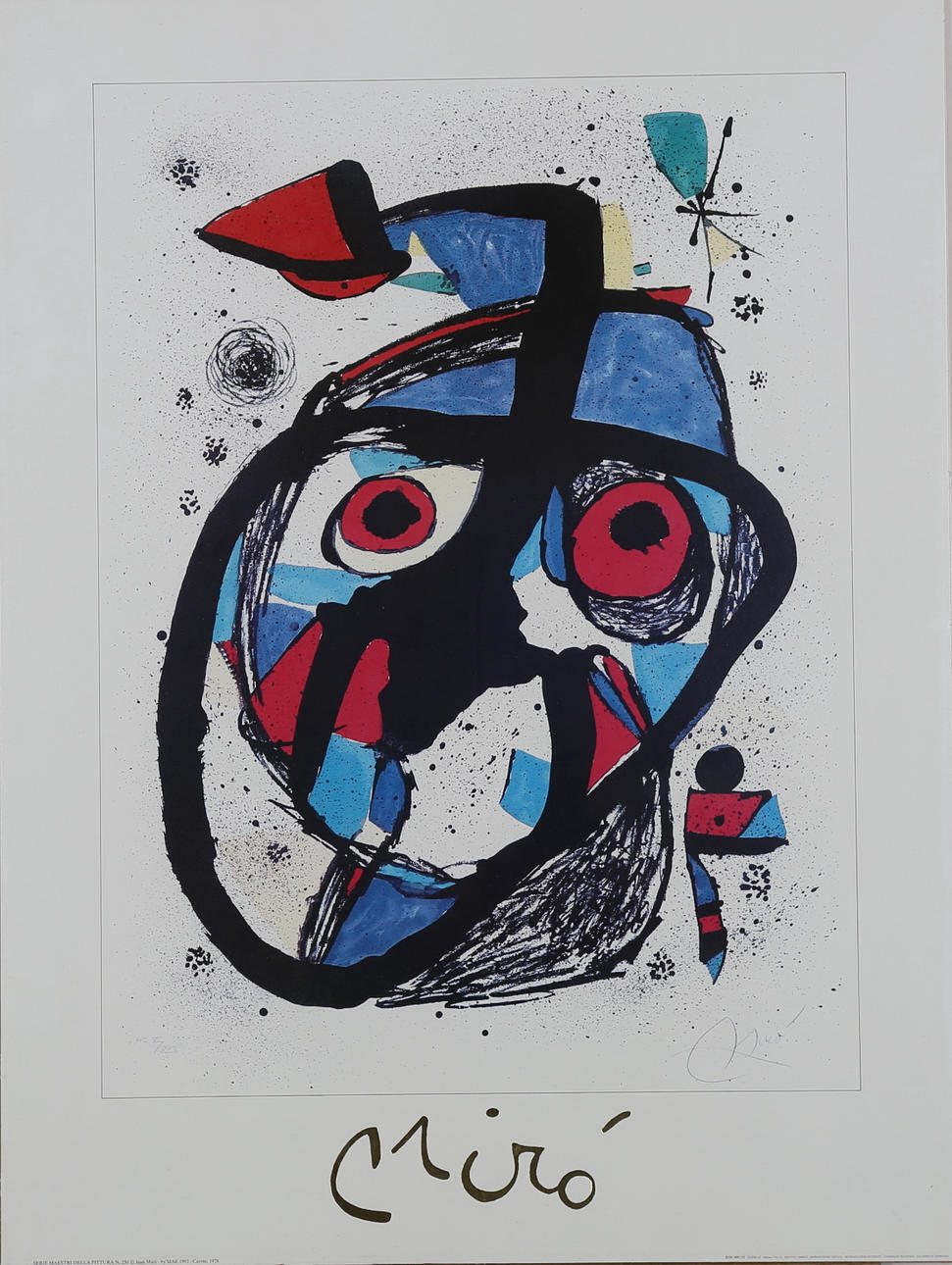 JOAN MIRÓ. efter, Affisch, färgkomposition.