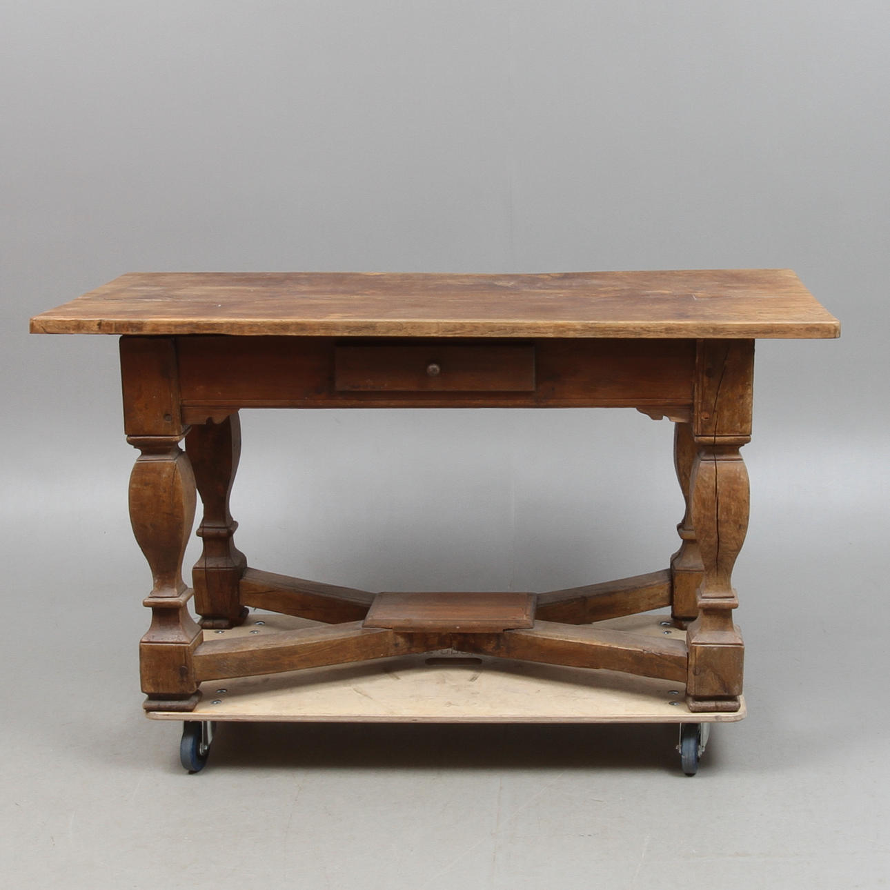 BIBLIOTEKSBORD, ek, barock, 1700-tal.