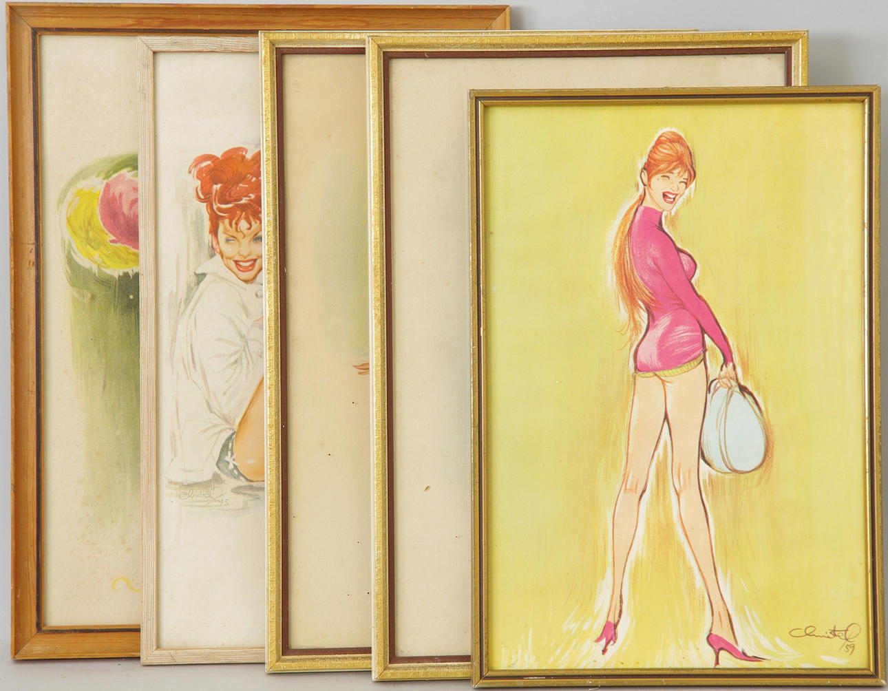 MODEBILDER, tryck efter Christel, 1900-talets mitt.