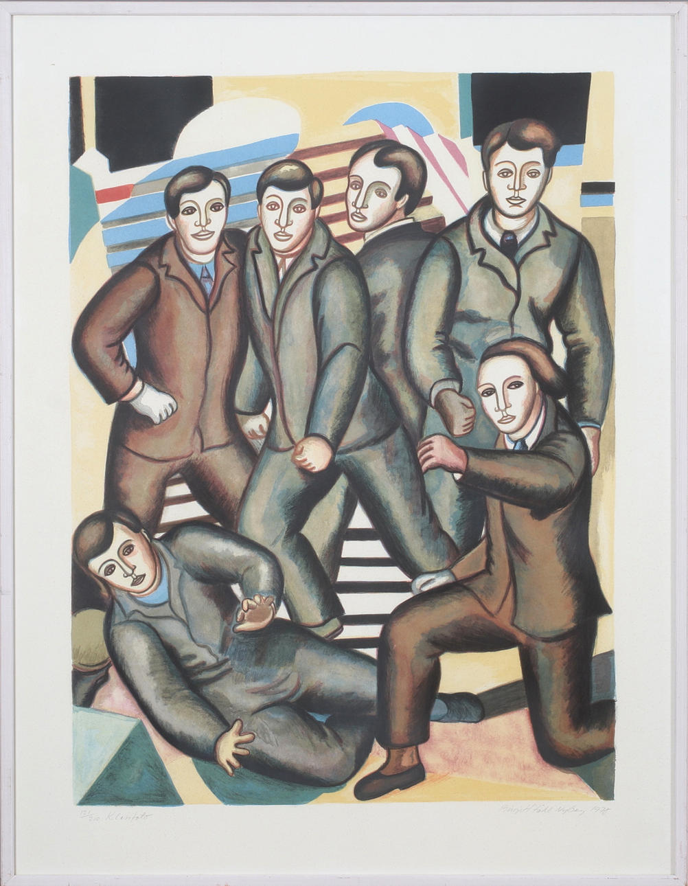 BIRGIT STÅHL-NYBERG. Class photo, signed and numbered 121/210, dated 1978.