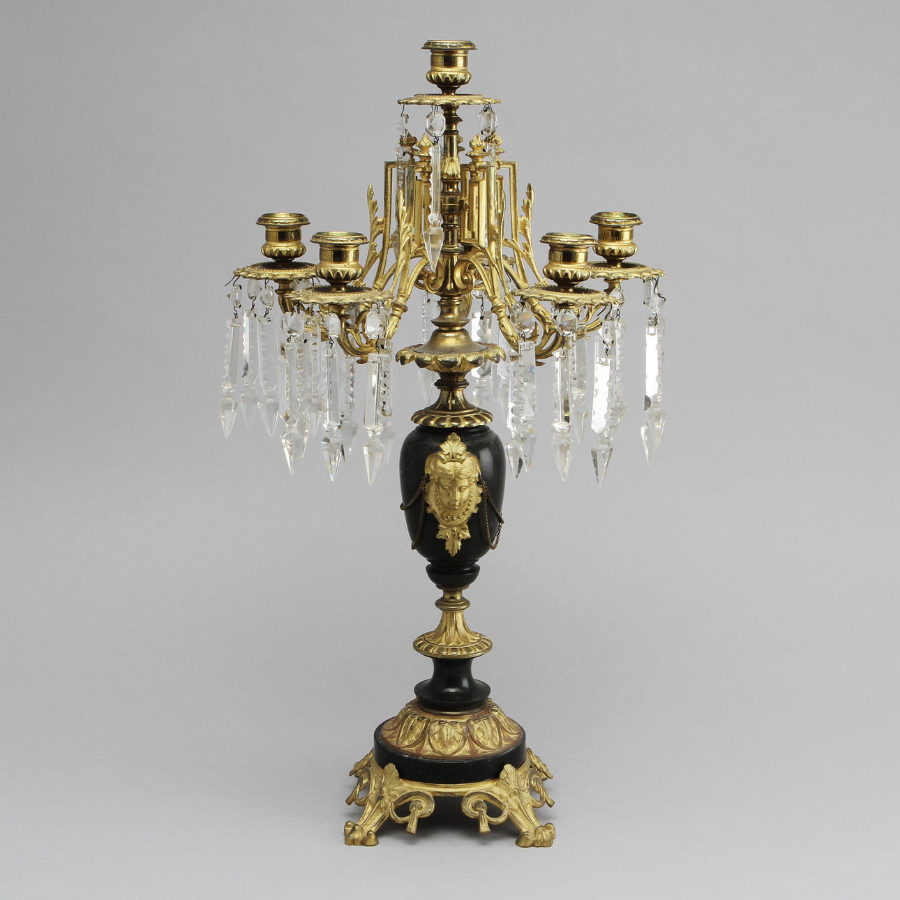 KANDELABER, oscariansk stil, 1900-tal.