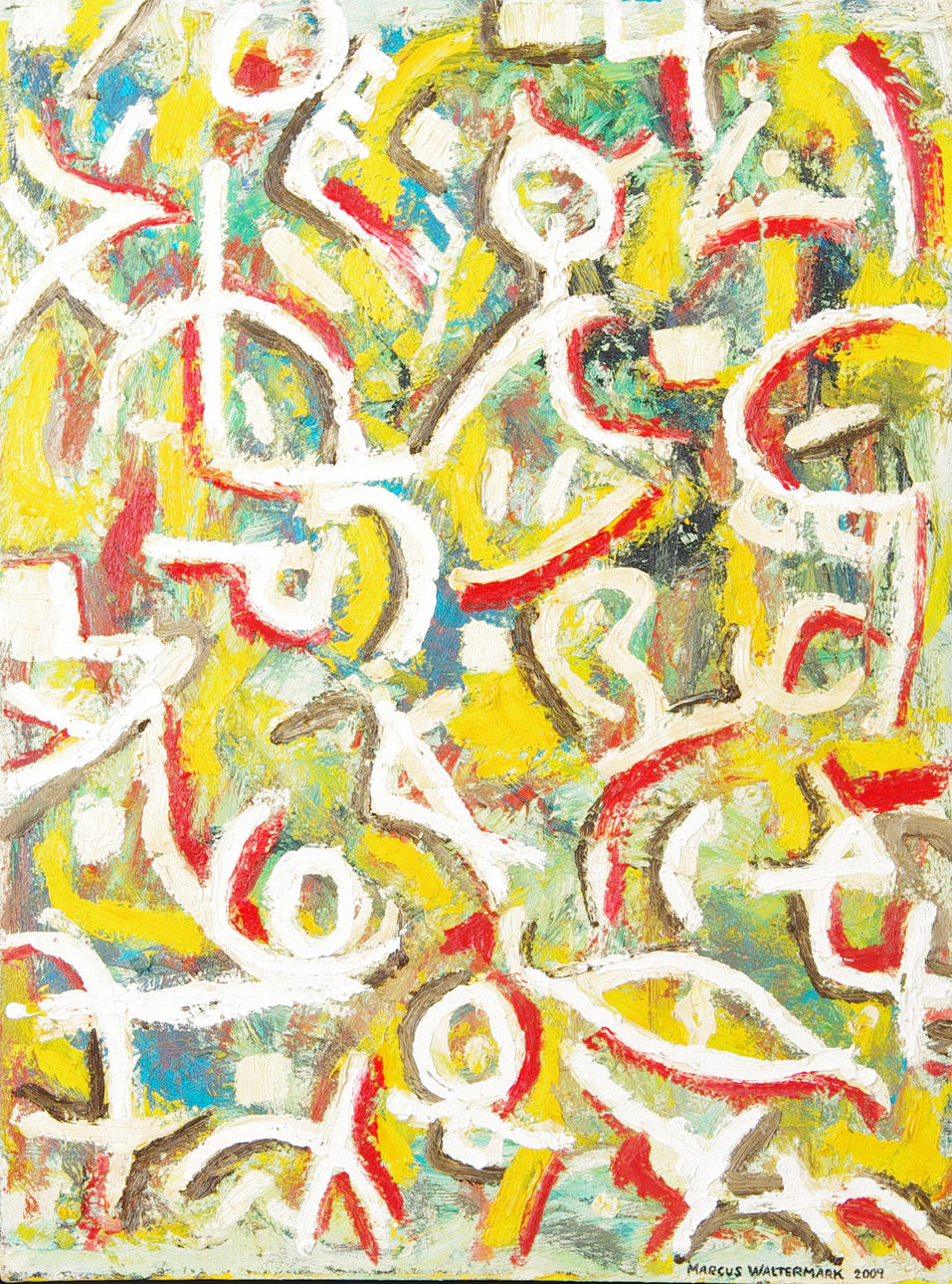 MARCUS WALTERMARK. "Life travel", olja på duk, signerad 2009.