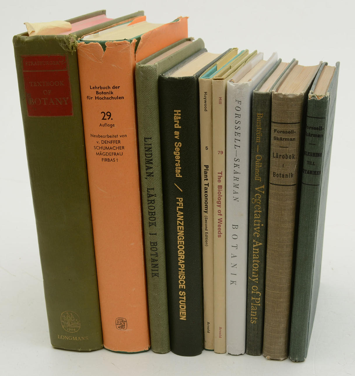 Botany, taxonomy etc. 10 volumes.